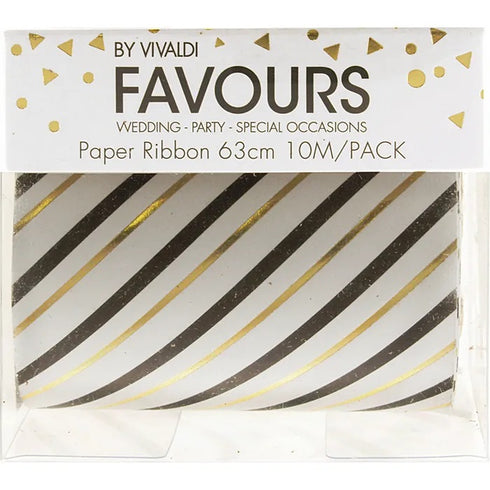 63mm x 10m Paper Ribbon (available in 4 designs)