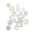 6mm - 8mm Glass Round Facet Bead (available in 2 colours)