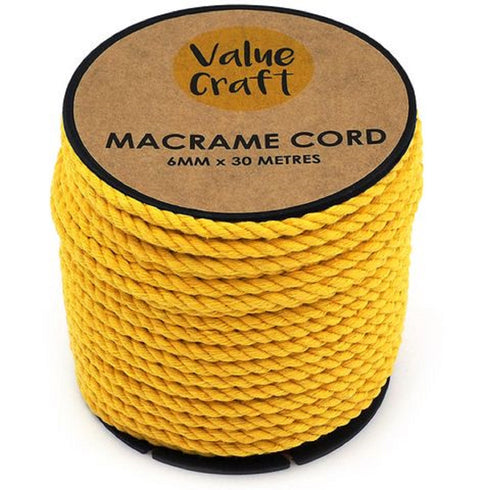 6mm Macrame Cord (available in 6 colours)