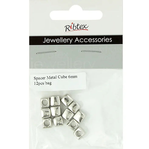 6mm Metal Alloy Cube Spacers