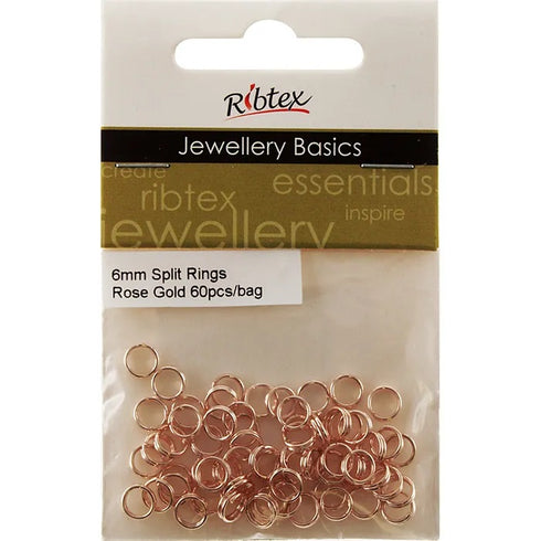 6mm Metal Alloy Jump Rings (available in 8 colours)
