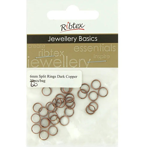 6mm Metal Alloy Jump Rings (available in 8 colours)