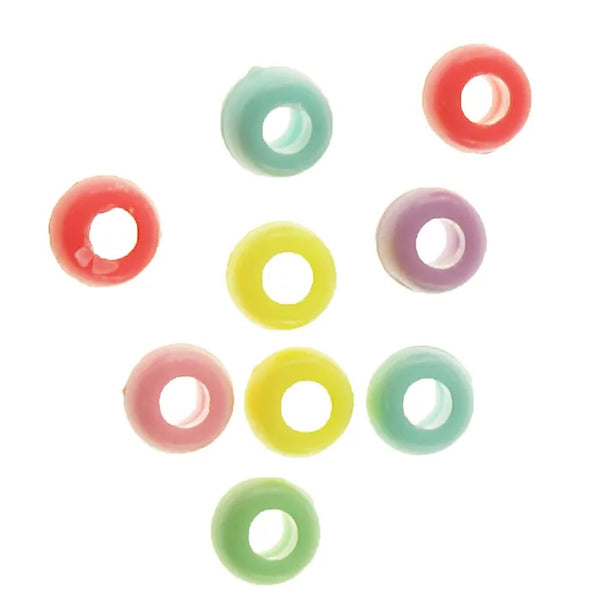 6mm Pastel Colour Pony Beads