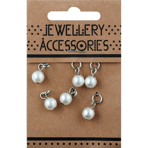 6mm Pearl Charms