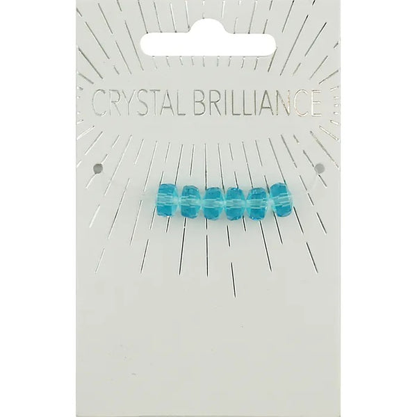 6mm Round Crow Facet Crystal Beads (available in 6 colours)