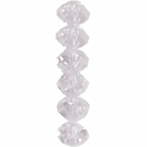 6mm Round Faceted Crystal Beads (available in 2 colours)
