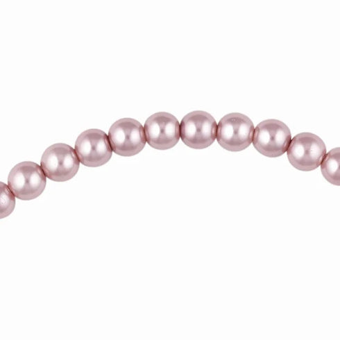 6mm Round Glass Pearl Beads (available in 7 colours)