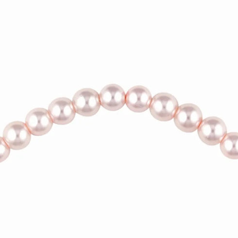 6mm Round Glass Pearl Beads (available in 7 colours)