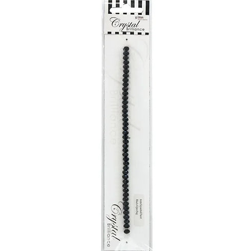 6mm Squashed Facet Crystal Beads (available in 5 colours)