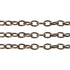 6mm x 3mm Metal Alloy Straight Oval Link Chain