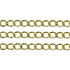6mm x 4mm Metal Alloy Twisted Oval Link Chain (available in 5 colours)