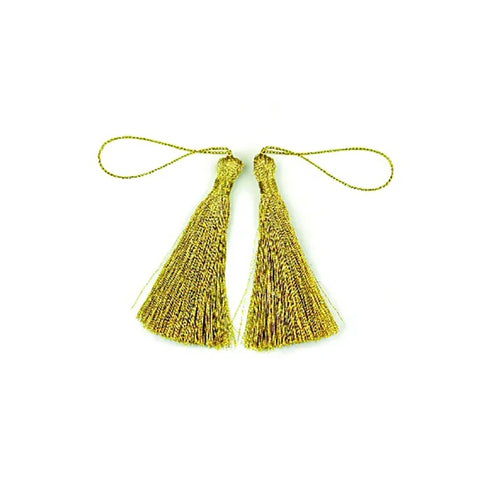 70mm Metallic Gold Craft Tassels
