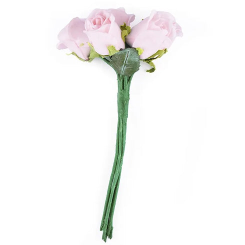 7 Heads Foam Rose Flowers Bunch (available in 8 colours)