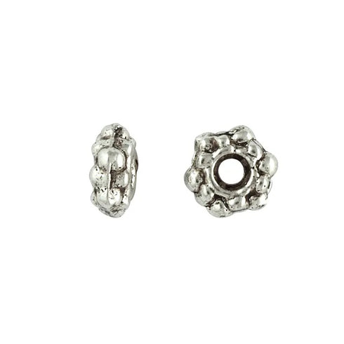 7mm Metal Alloy Daisy Spacer Beads