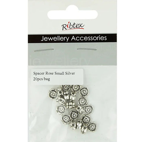 7mm Metal Alloy Flower Shape Spacers (available in 2 colours)