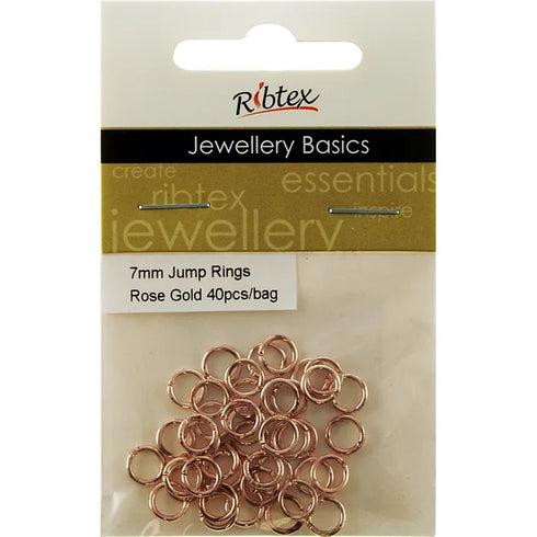 7mm Metal Alloy Jump Rings (available in 8 colours)