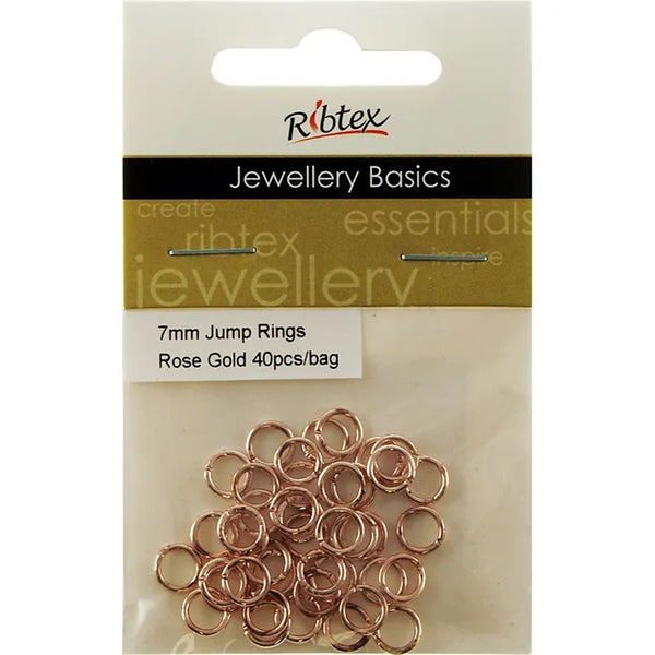 7mm Metal Alloy Jump Rings (available in 8 colours)
