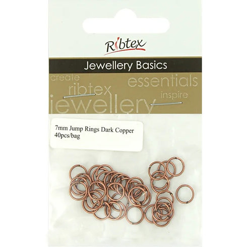 7mm Metal Alloy Jump Rings (available in 8 colours)