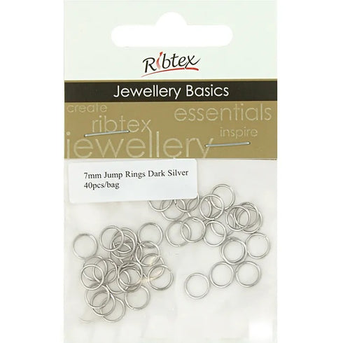 7mm Metal Alloy Jump Rings (available in 8 colours)