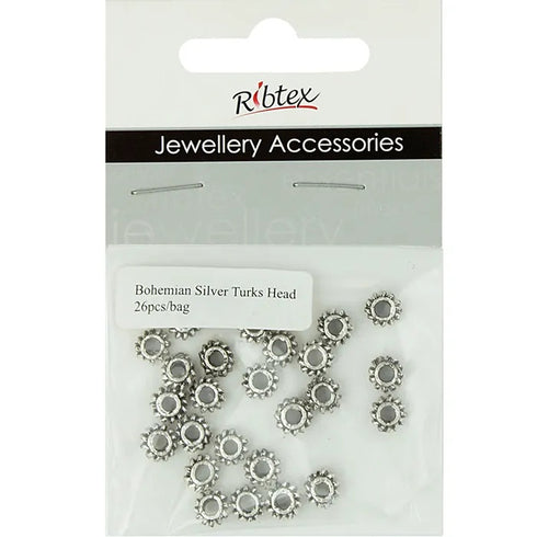 7mm Metal Alloy Turks Head Spacers