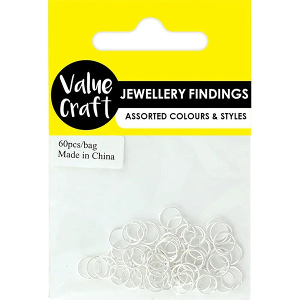 7mm Silver Colour Jump Rings