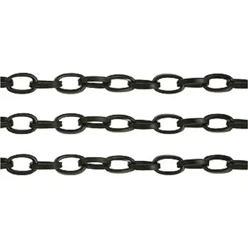 7mm x 4mm Metal Alloy Oval Linked Chain