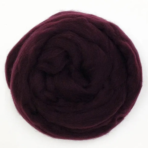 80g Dark Chocolate Colour Merino Wool Roving