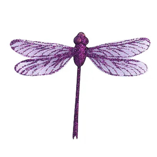 8cm Glitter Dragonfly (available in 2 colours)