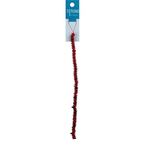 8mm Flat Round Stone Disc Strung Beads