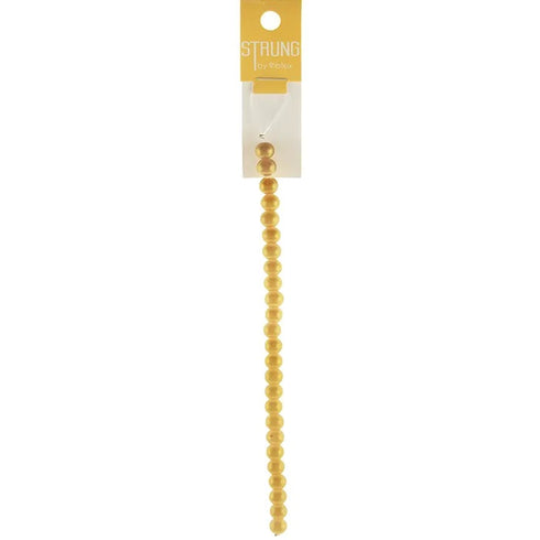 8mm Glass Pearl Look Strung Beads