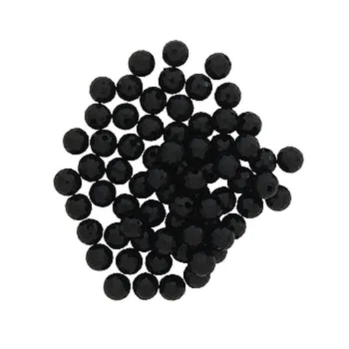 8mm Plastic Round Faceted Beads