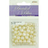 8mm Plastic Round Faceted Pearl Beads (available in 2 colours)
