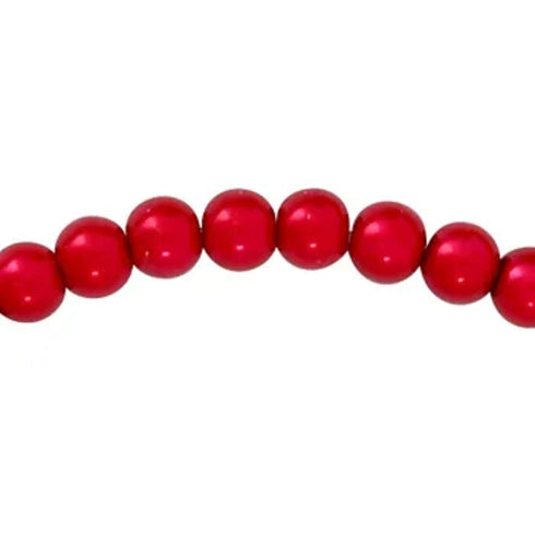 8mm Round Glass Pearl Beads (available in 7 colours)