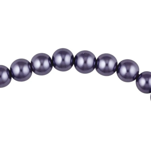 8mm Round Glass Pearl Beads (available in 7 colours)
