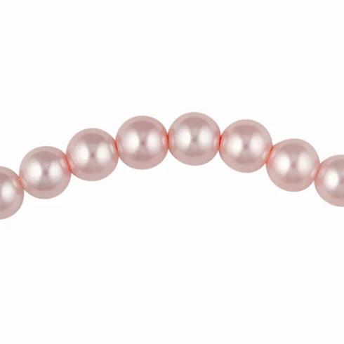 8mm Round Glass Pearl Beads (available in 7 colours)