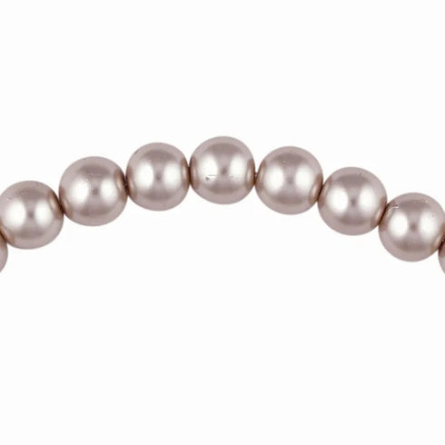 8mm Round Glass Pearl Beads (available in 7 colours)