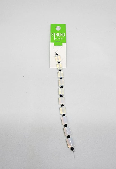 8mm Round Tube Strung Beads