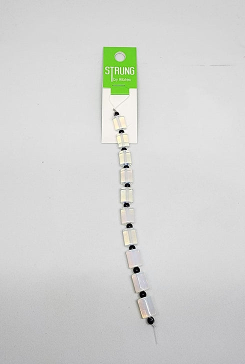 8mm Round Tube Strung Beads