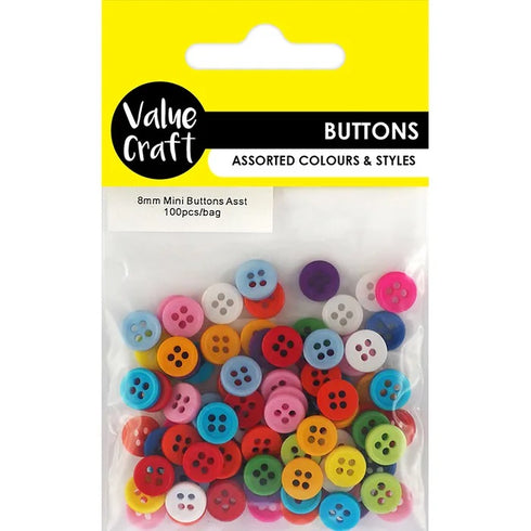 8mm Small Craft Buttons
