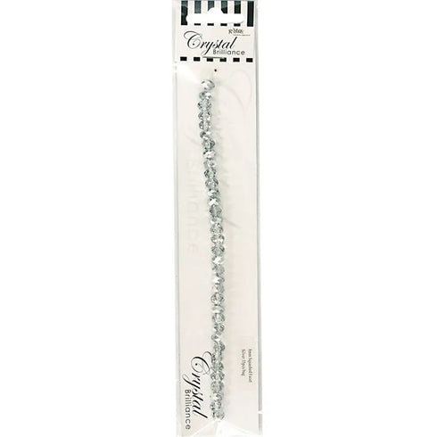 8mm Squashed Facet Crystal Beads (available in 5 colours)