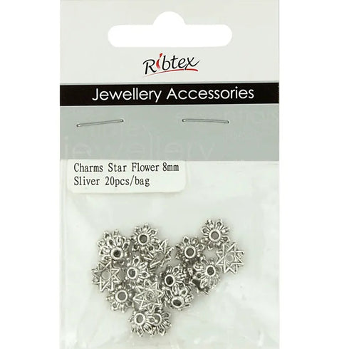 8mm Star Flower Bead Caps