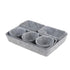 8pcs Stylish Light Grey Felt Storage Set