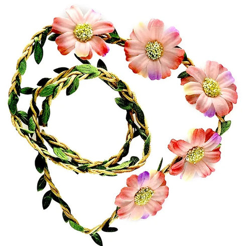 95cm Twine Daisy Flower Garland (available in 3 colours)