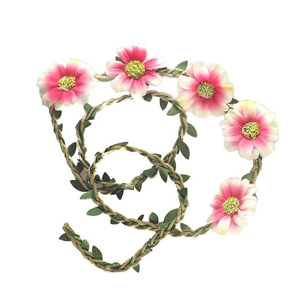 95cm Twine Daisy Flower Garland (available in 3 colours)