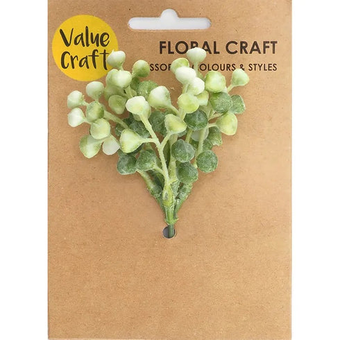 9cm x 13cm Faux Flower Buds Spray (available in 2 colours)