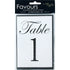 A6 Paper Table Numbers 1-25