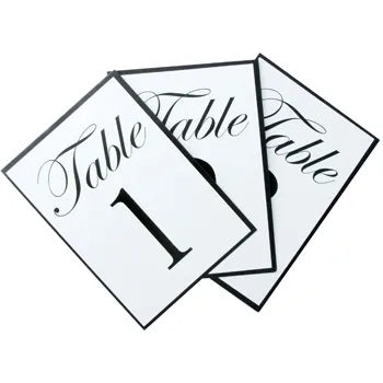 A6 Paper Table Numbers 1-25
