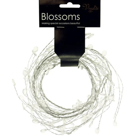 Acrylic Bead Wire Flower Spray