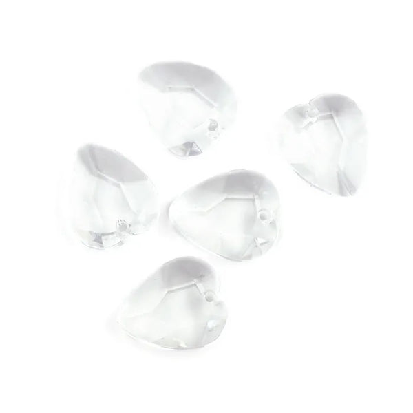 Acrylic Crystal Heart Shape Beads