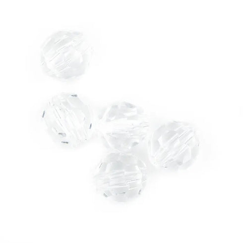 Acrylic Faceted Round Shape Beads (available in 2 sizes)